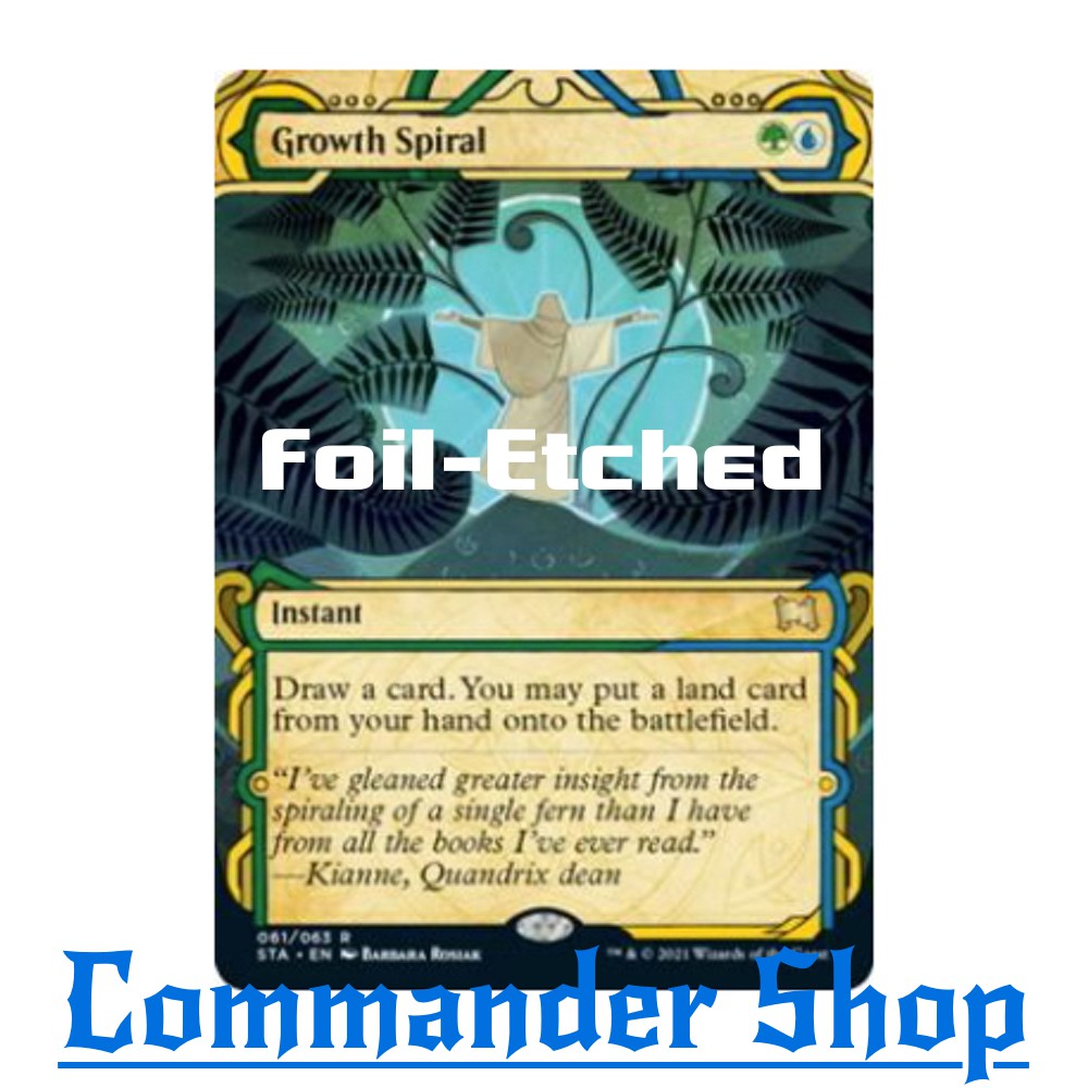 Growth Spiral (Instant) Green Blue à¸Šà¸¸à¸” Strixhaven Mystical Archive à¸ à¸²à¸£à¹Œà¸” Magic