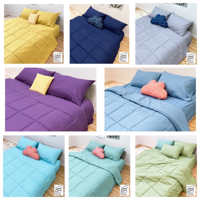 Pillow Land ครบชุด ชุดผ้าปูที่นอนผ้านวม ผ้าcotton super soft น่ารัก