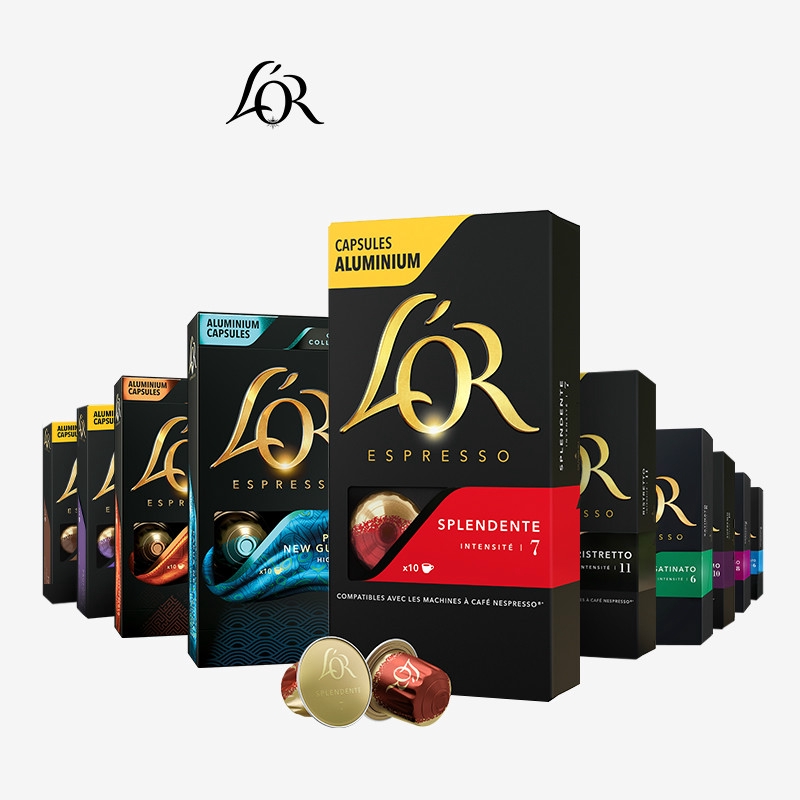 LOR Coffee Capsule 8 flavors 10 Pcs For Multiple Coffee Machines กาแฟ