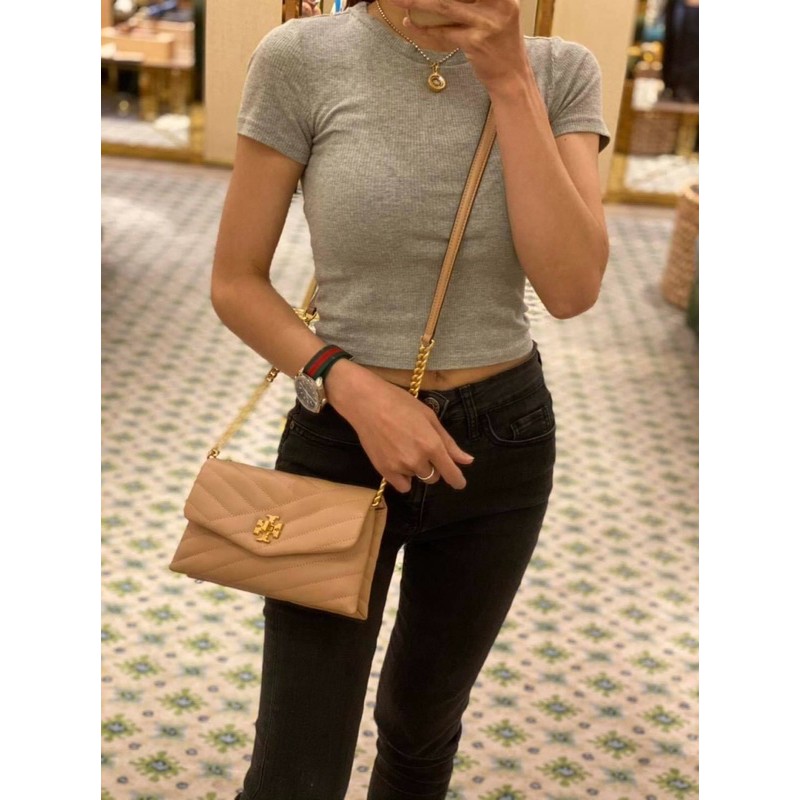 Tory Burch Kira Chevron Chain Wallet Crossbody Bag theauthentic_usa ThaiPick