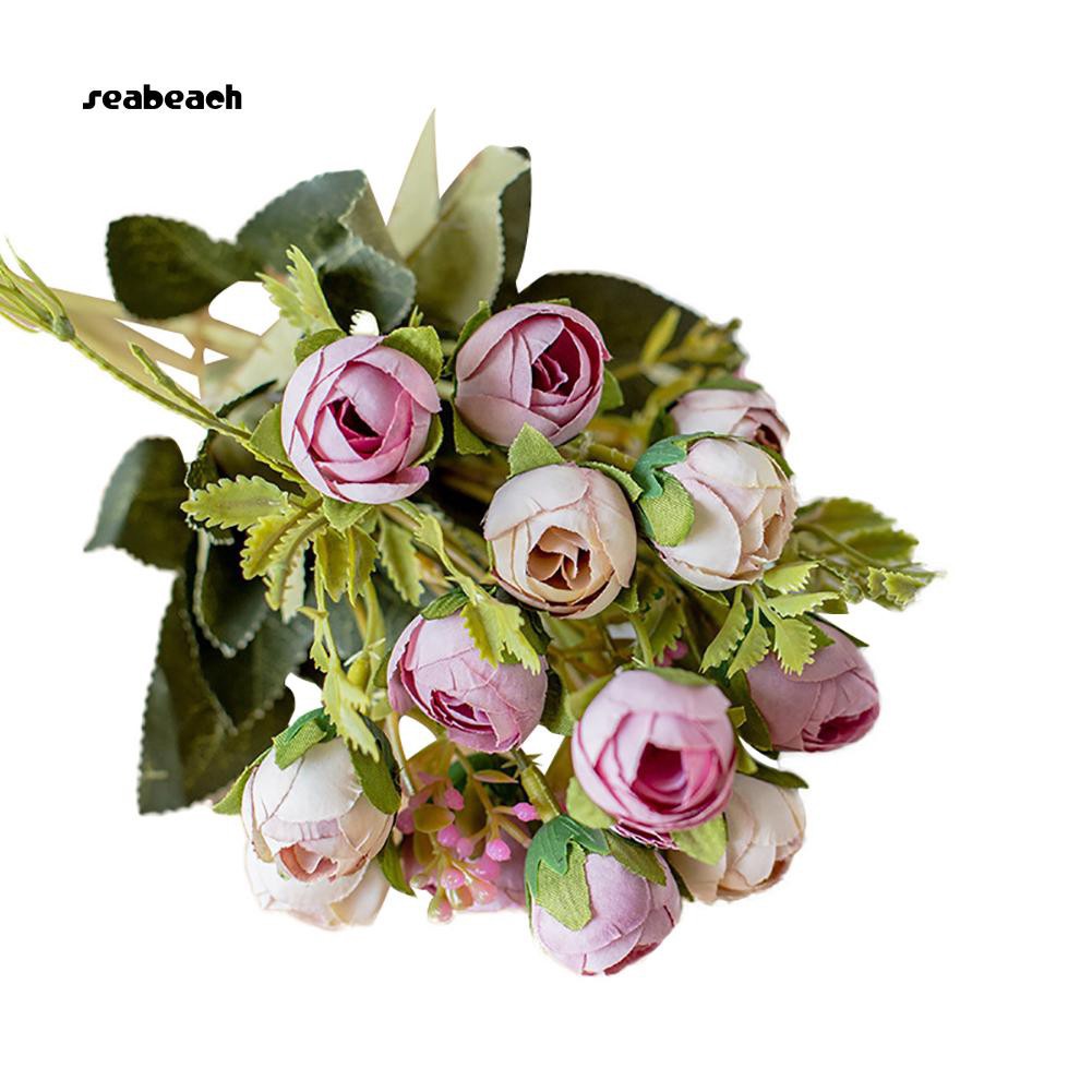 Seabeach_1Pc Artificial Rose Flower Stage Arch Garden Wedding Home Party Decoration Props