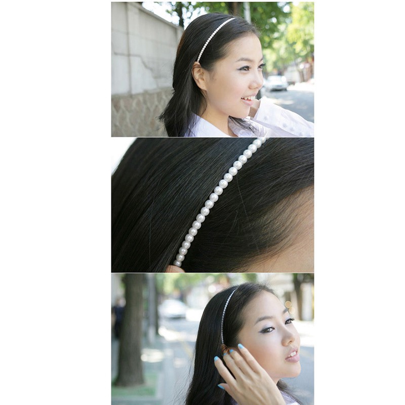 Headbands Headband Korean Style Pearl Accents for Women