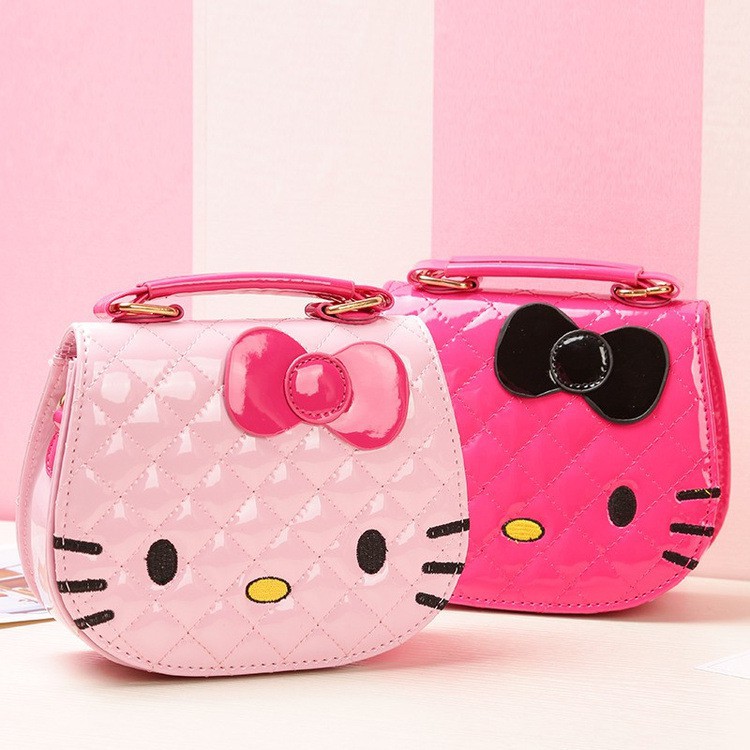 Baby Girl Cute Cartoon Hello Kitty Bow Mini Bags Shoulder Bag sweet6