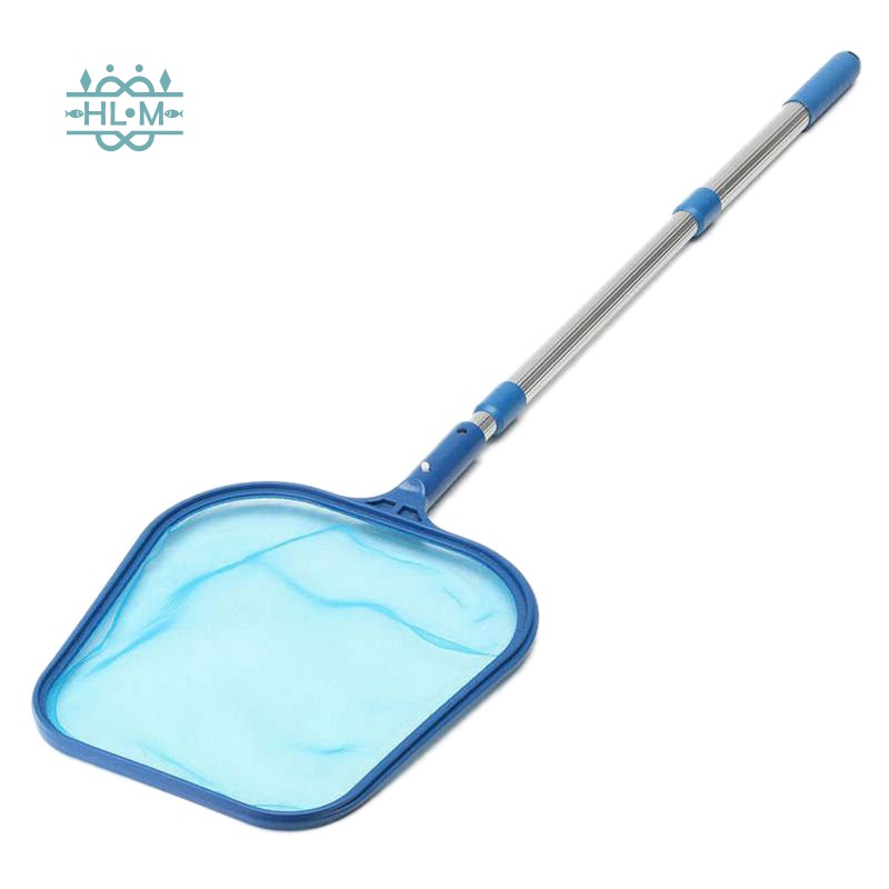 Pool Net Leaf Rake Mesh Skimmer With Adjustable 4Foot Telescopic Pole