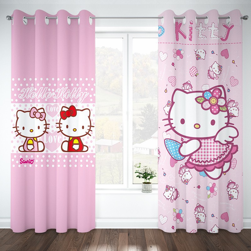 Cartoon Hello Kitty hellokity girl bedroom theme children's room pink