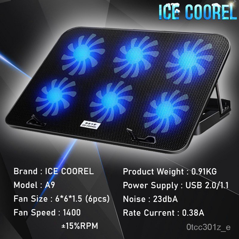 iKW6 ICE COOREL Ice Cooling Technology Blue Lighting Cooler Pad 2 6