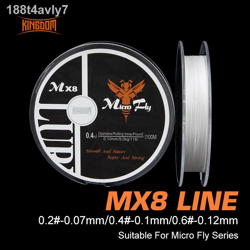 Kingdom Micro Fly Fishing Lines 100m 8 Strands Braided PE Japan