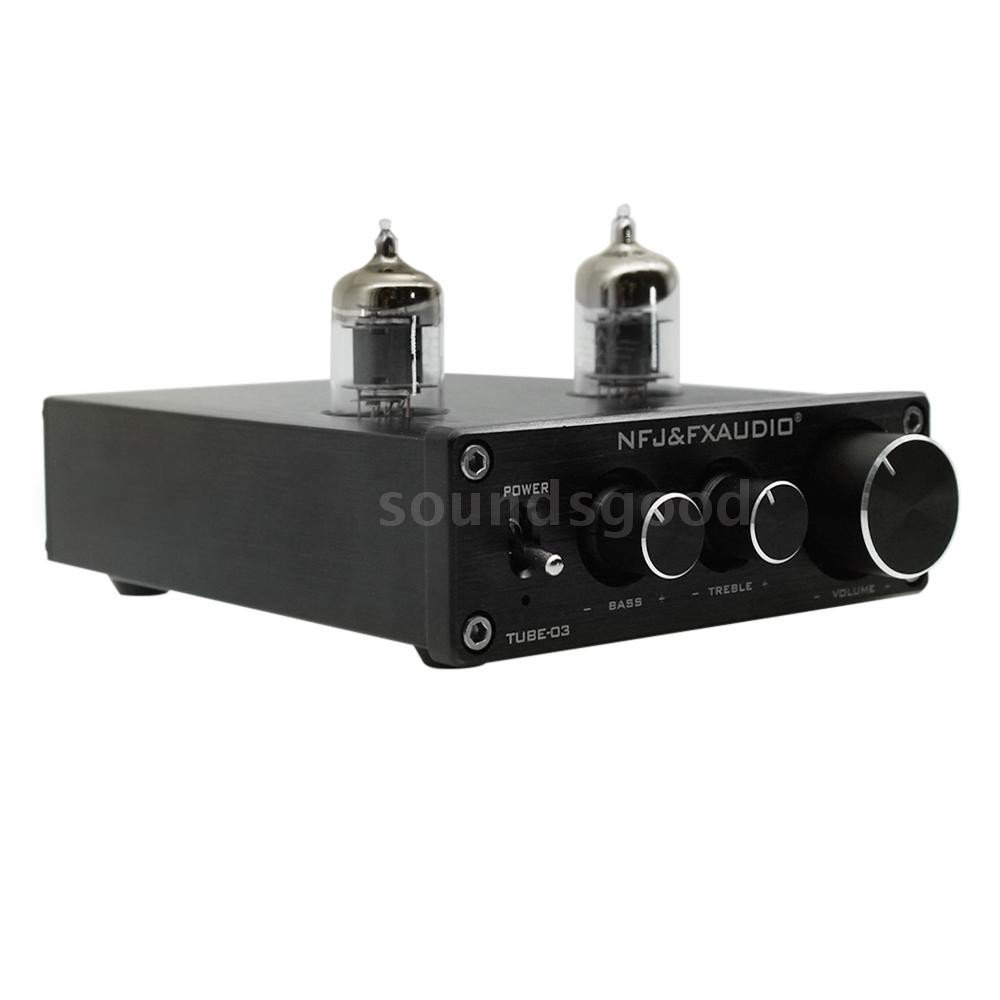 FXAUDIO TUBE03 Mini HiFi Audio Preamplifier 6K4 Vacuum Tube Amplifier