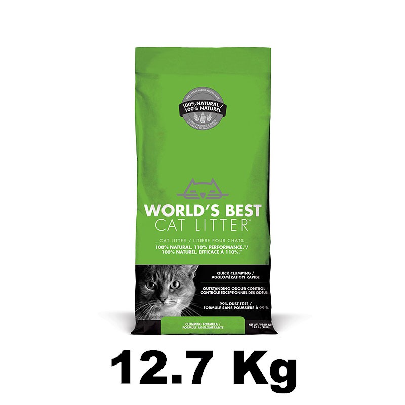 Worlds Best Cat Litter ทรายแมวเวิลด์เบสท์สูตรสําหรับ เลี้ยงแมว1 2ตัว 12.7 kg osdco