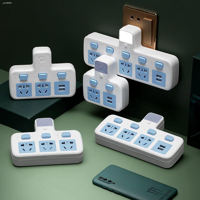 ᴵWireless socket converter USB night light porous household