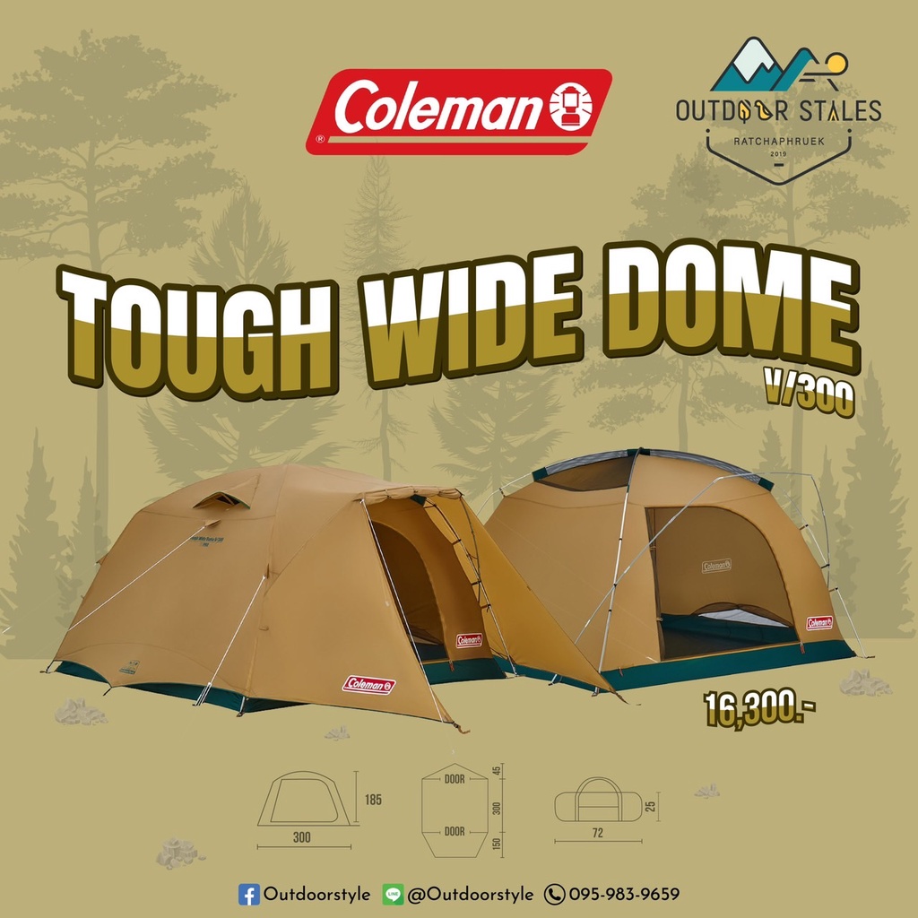 Coleman Japan TOUGH WIDE DOME V/300 START PACKAGE 2000038138 Shopee