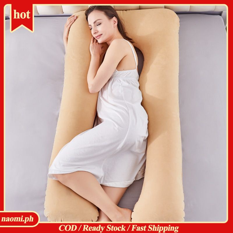 (ON SALE) Inflatable Pregnancy Pillow U Shape Sleeping Support Pillow