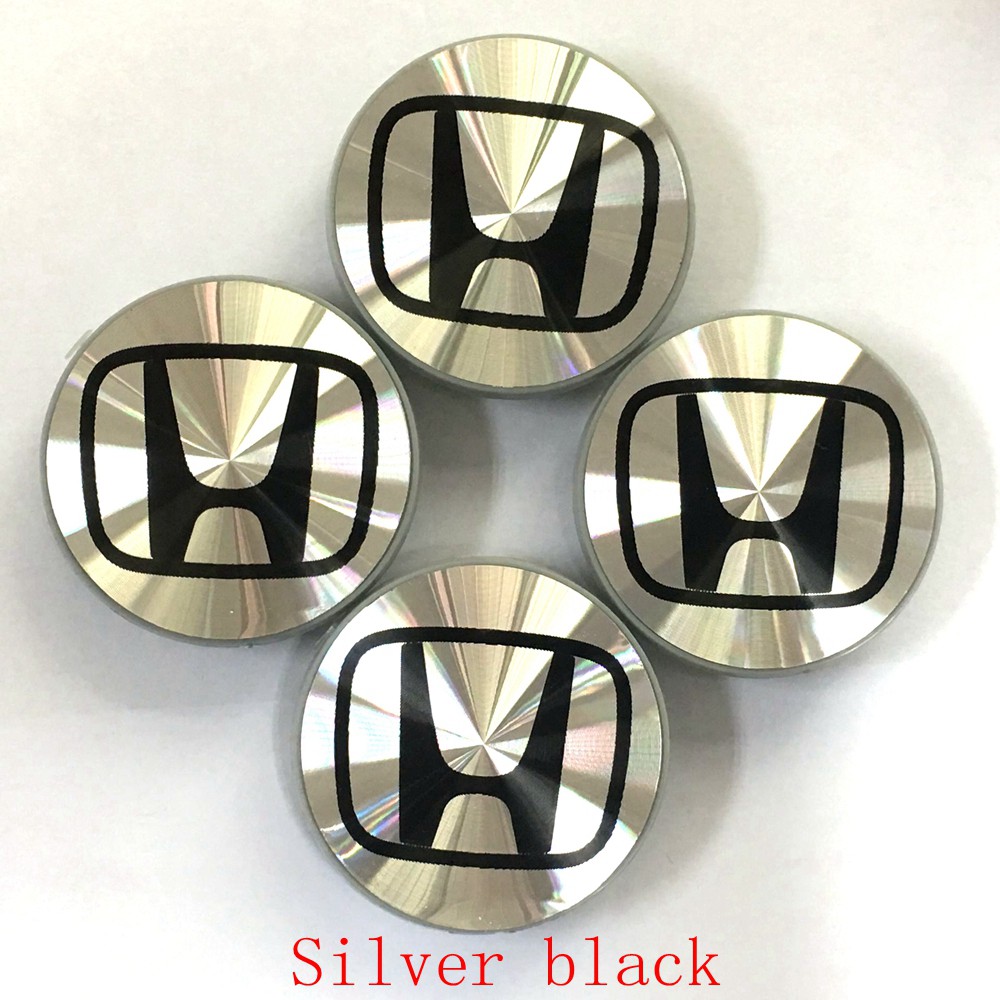 4Pcs 69mm For Honda Civic Accord CRV Wheel Emblem Hub Center Cap Badge