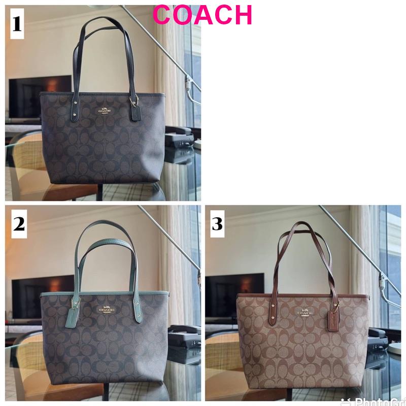 COACH F22969 MINI CITY ZIP TOTE IN SIGNATURE CANVAS Shopee Thailand