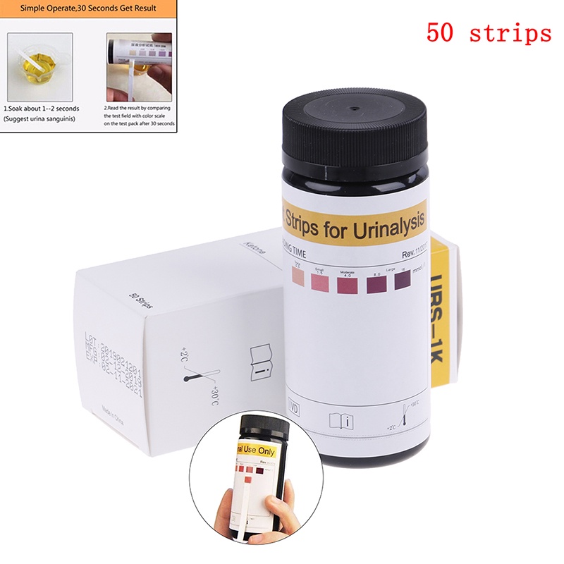 เครื่องวัดระดับน้ำตาลในเลือด50pcs Ketone Strips Home Ketosis Urine Test