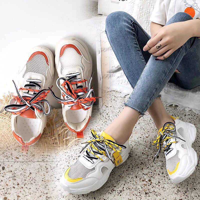 พร้อมส่ง รองเท้าผ้าใบผู้หญิง รองเท้าแฟชั่น Sport Sneaker // U BALI