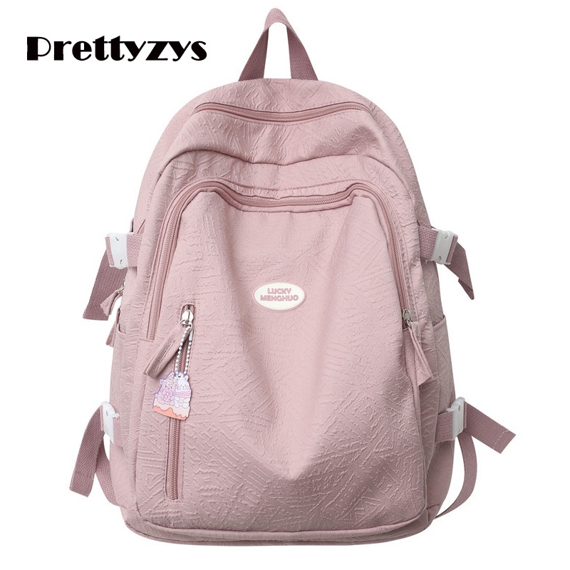 Backpack Prettyzys 2022 Korean School backpack Large capacity 14 inch