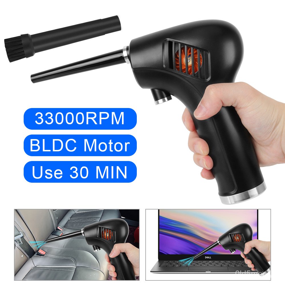Car Washer Nozzles Cordless Air Blower 33000RPM Interior Vent Seat