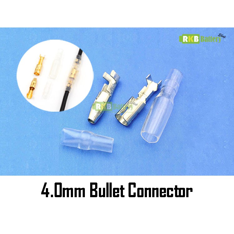 พร้อมส่ง (10คู่) Motorcycle Bullet 4.0mm Connector Socket Classic