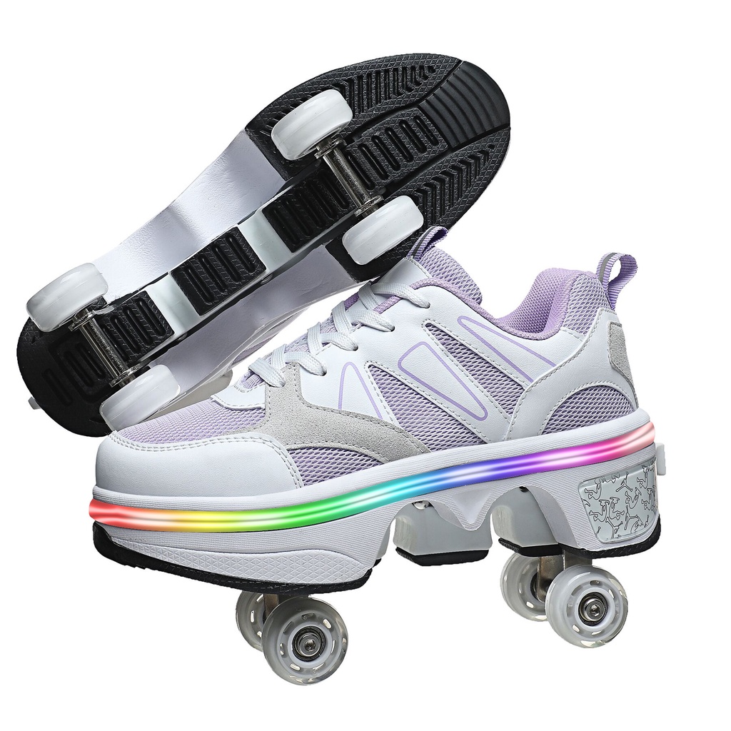 wWomen Designer Fashion Skates Shoes Casual Sneakers Walk Roller Skates