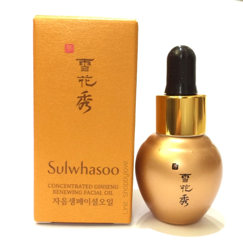 Sulwhasoo Concentrated Ginseng Renewing Facial Oil 5ml Shopee Thailand