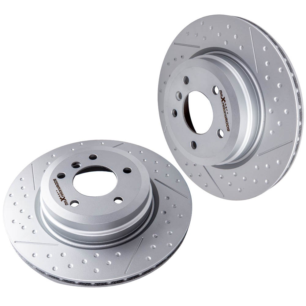 maXpeedingrods Brake Disc Rotors จานเบรค หลัง 1 คู่ สำหรับ BMW รุ่น E90