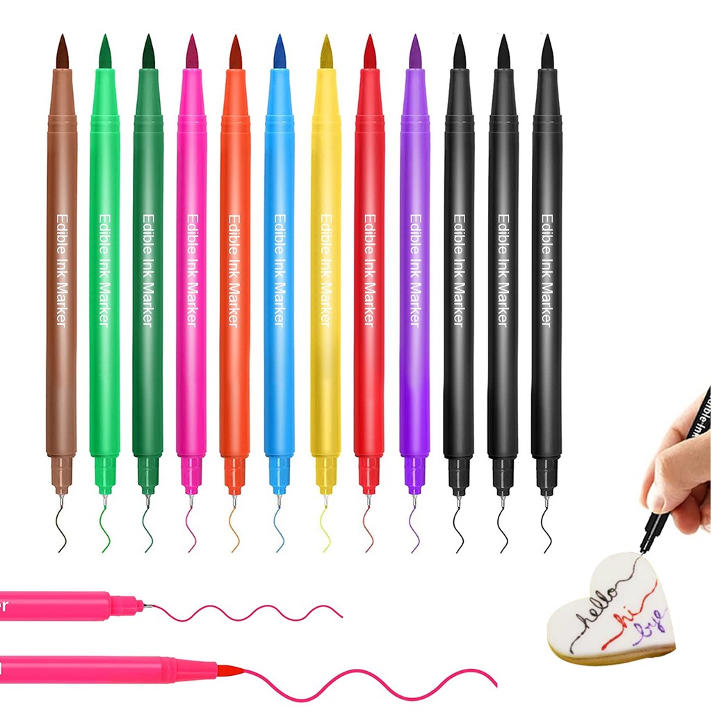 Food Coloring Pens, Food Coloring Marker Pens Dual Sided Edible Markers