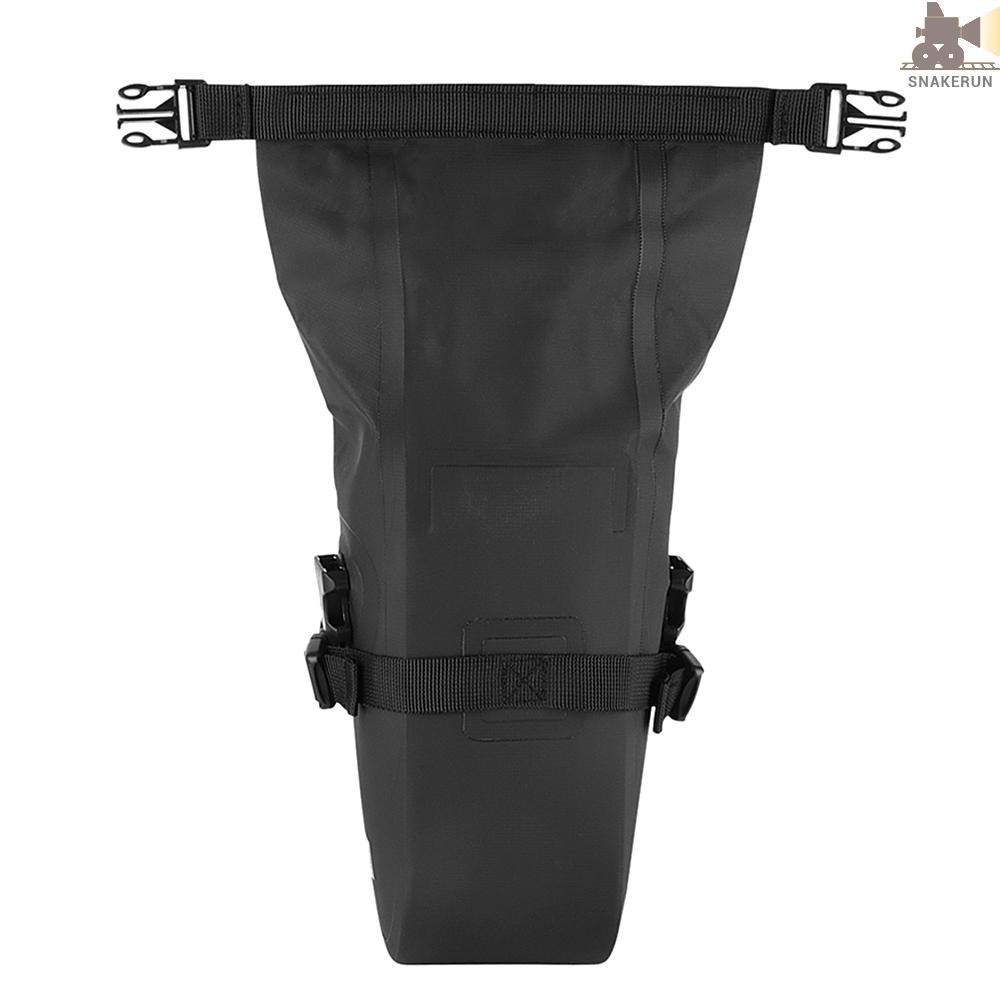 SnakeRun Bicycle Saddle Bag Waterproof Storage Reflective Cycling Rear Seat Post Large Capacity