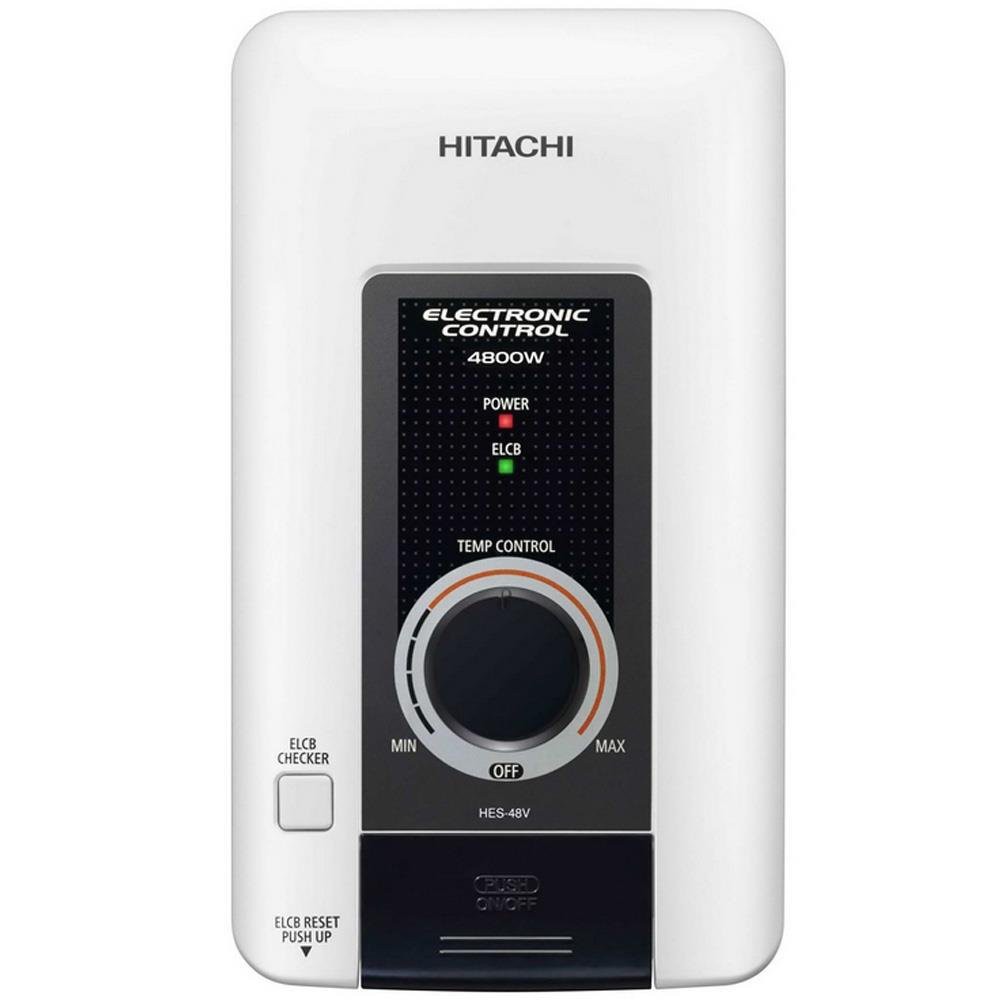 Water heater SHOWER HEAT HITACHI HES 48V 4800W WHITE/BLACK Hot water heaters Water supply system