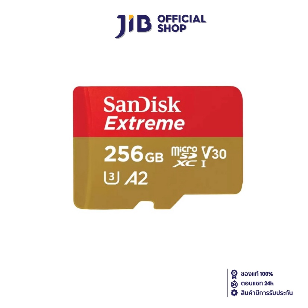 SANDISK 256 GB MICRO SD CARD (ไมโครเอสดีการ์ด) SDXC EXTREME CLASS 10