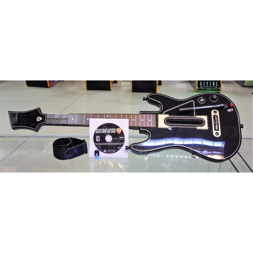 ชุด PS3 Guitar Hero Live มือสอง พร้อมเล่น (แผ่นเกม + จอยกีต้าร์ + usb