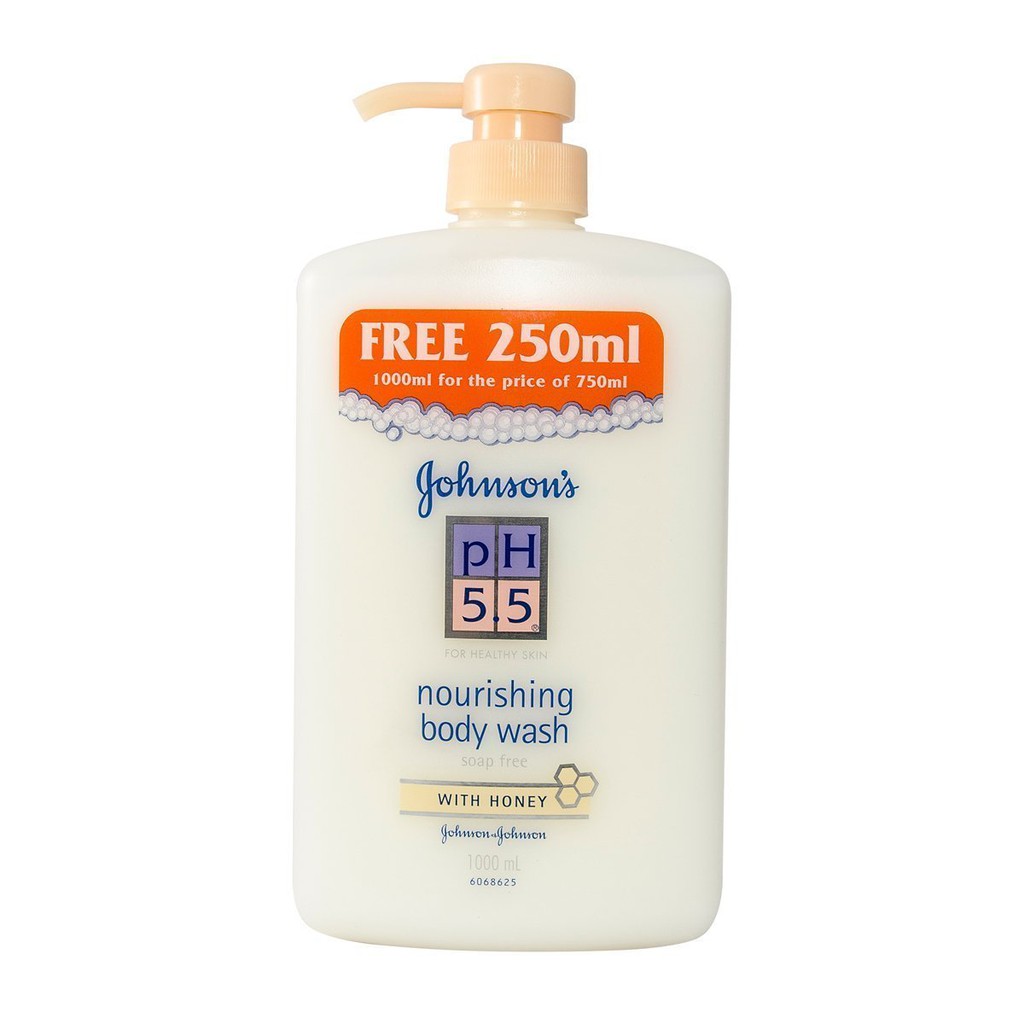 Review Johnson's pH5.5 Nourishing Body Wash with Honey 1000ml. ราคาเท่านั้น ฿429