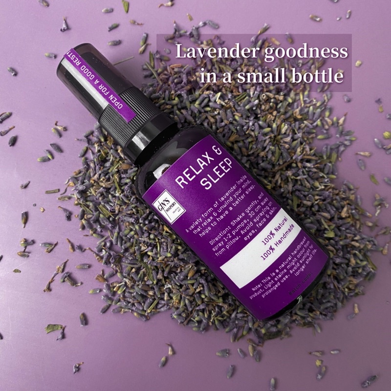 4QZK [Relax & Sleep] Lavender Pillow spray sleeping spray pillow mist