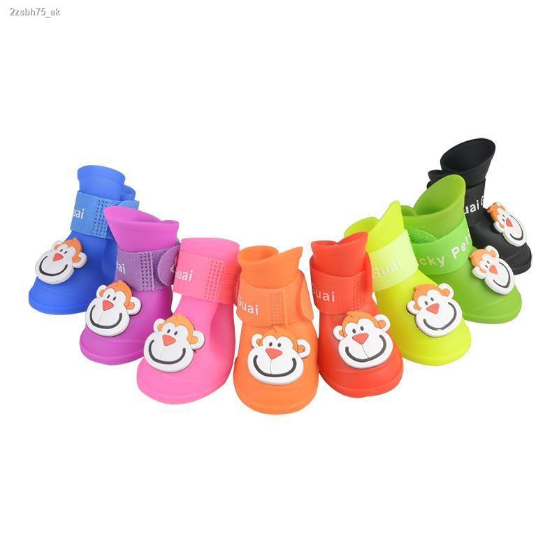 Pet shoes﹍รองเท้ากันฝนสำหรับสุนัขรูปแบบใหม่แมวสุนัขขนาดเล็กที่กันน้ำ
