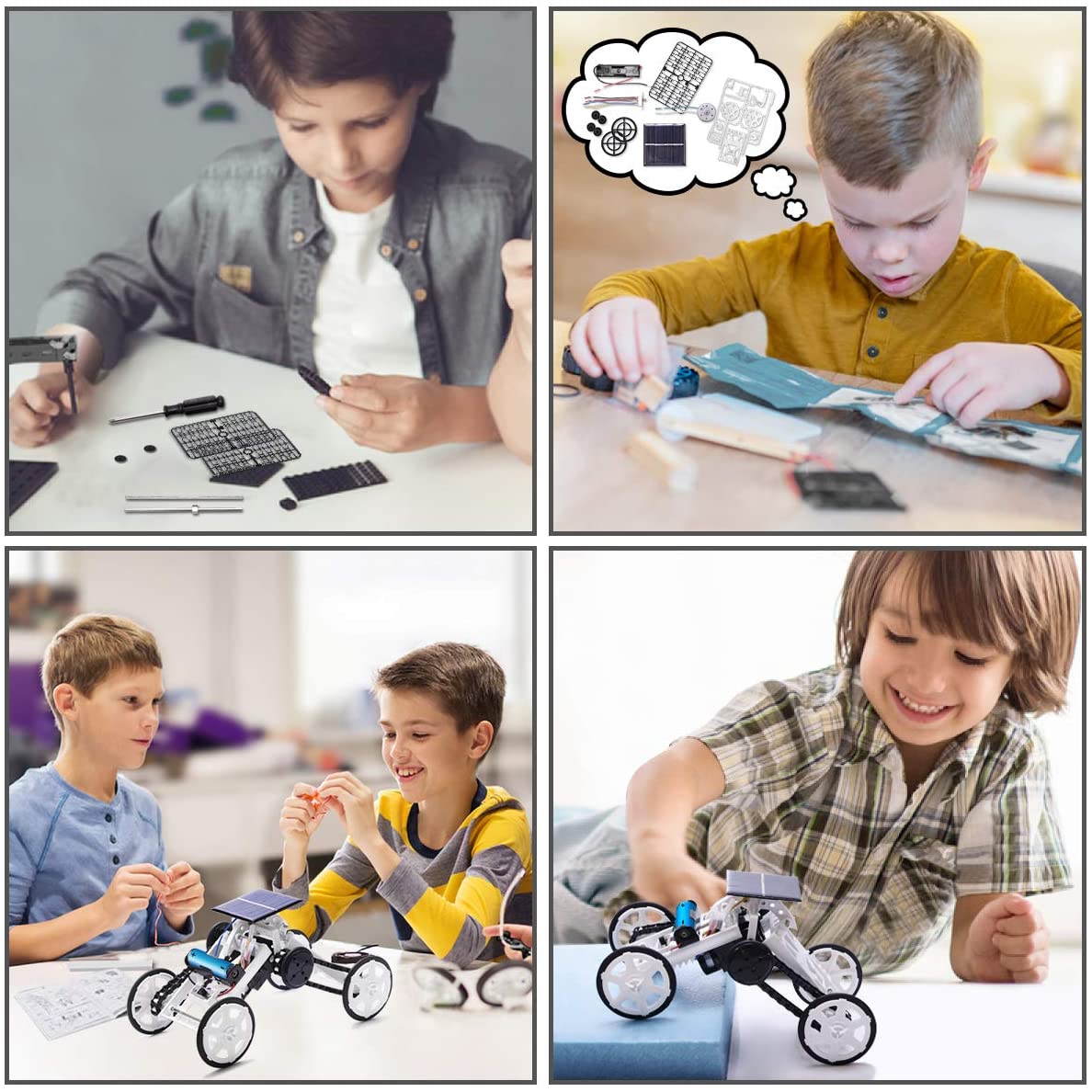 Stem Toys for 810 Year Old Boys, DIY 4WD Car Climbing Vehicle Motor