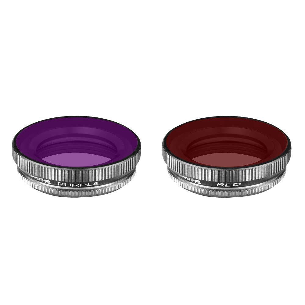 2PC OSMO Action Diving Purple/Red Lens Filter Camera Lens Filters for