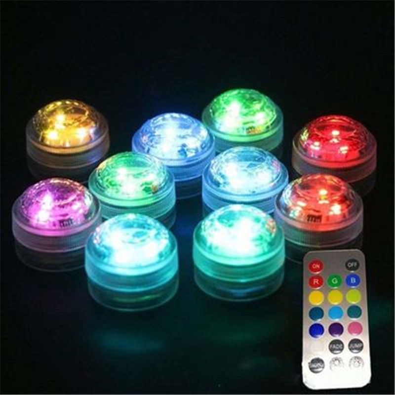 Submersible Led Lights Waterpro Rgb Underwater Light For Wedding Tea