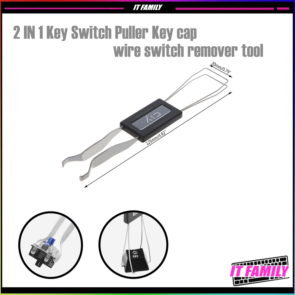 ที่ดึงสวิตช์คีย์บอร์ด 2IN1 key Switch Puller Key cap wire switch