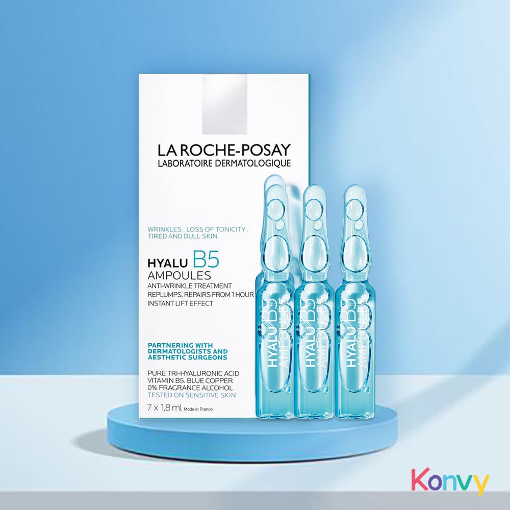 La Roche Posay Hyalu B5 Ampoules [1.8ml x 7pcs]. Shopee Thailand