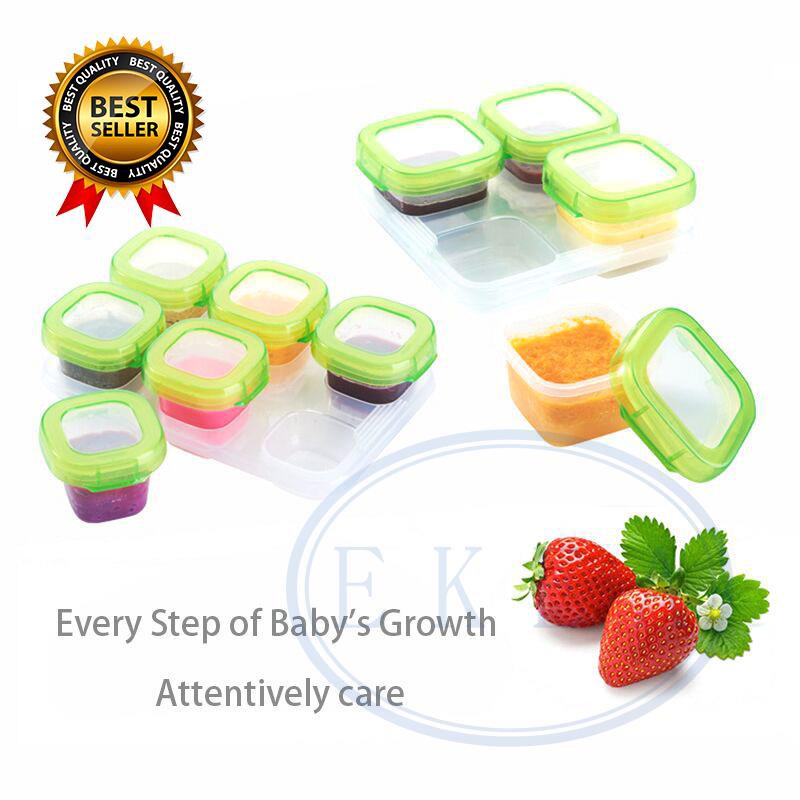 【EKEA】6Pcs Set Baby Food Container Memory Storage Box Baby Milk Box