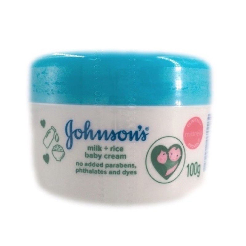 Johnson's Baby Milk and Rice Cream จอห์นสัน เบบี้มิลค์แอนด์ไรซ์ครีม 50g