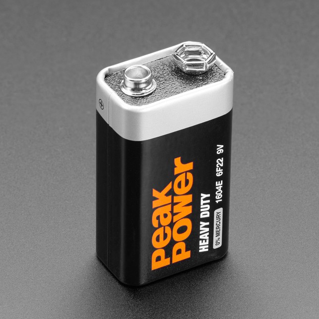 ถ่านก้อนสี่เหลี่ยม 9V มาตรฐาน 1064 Battery 9V Heavy Duty Peak Power