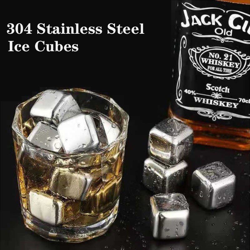304 Stainless Steel Ice Cube Reusable RustFree Ice Cubes Ice Cubes