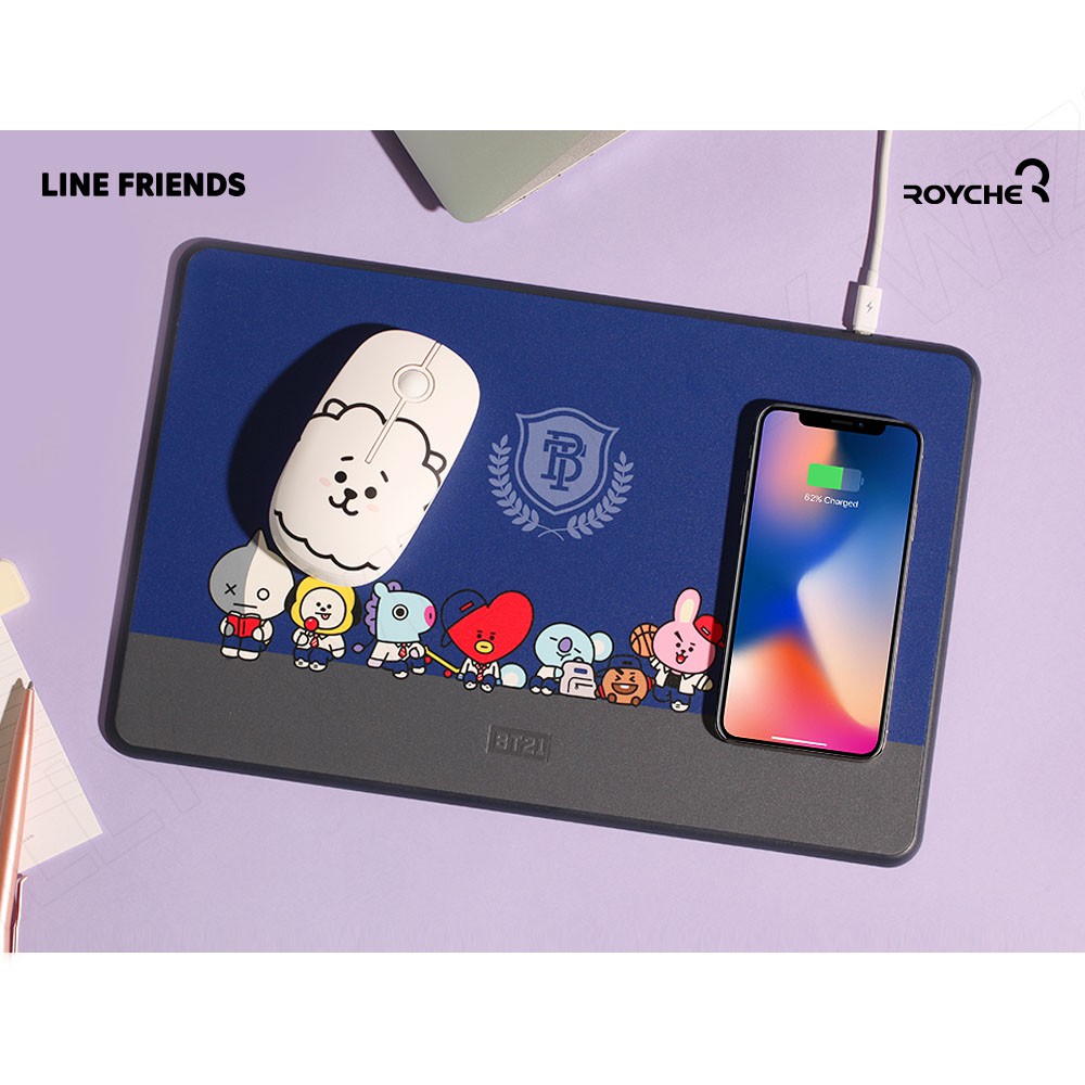 [BT21] ★BT21 Wireless Charging Mouse Pad★ BTS BT21 OFFICIAL High Fast