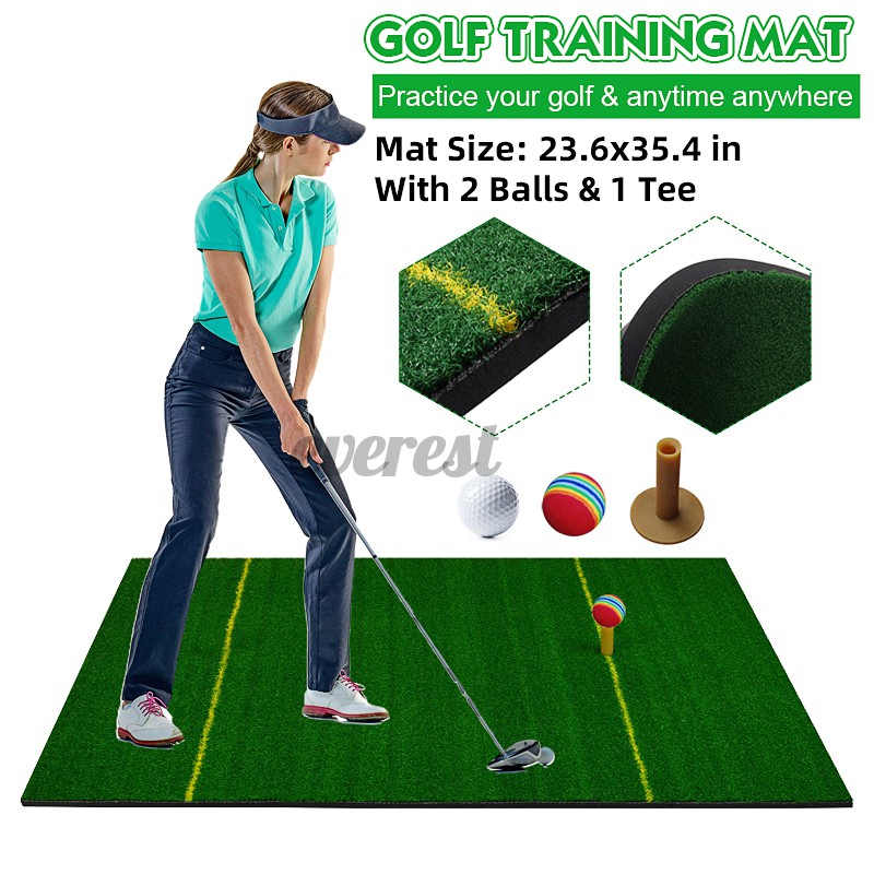 Commercial Grade Golf Practice Mat Backyard Driving Chipping Grass Tur