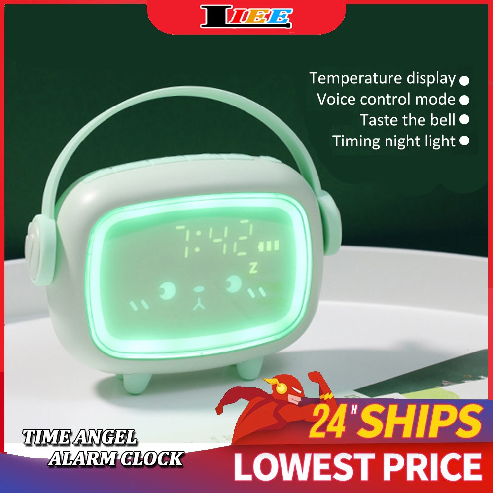 Present Cute Digital Clock Creative Time Angel Alarm Electronic Small