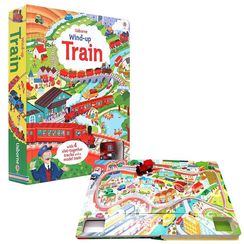 Usborne book Windup Busy Train Shopee Thailand