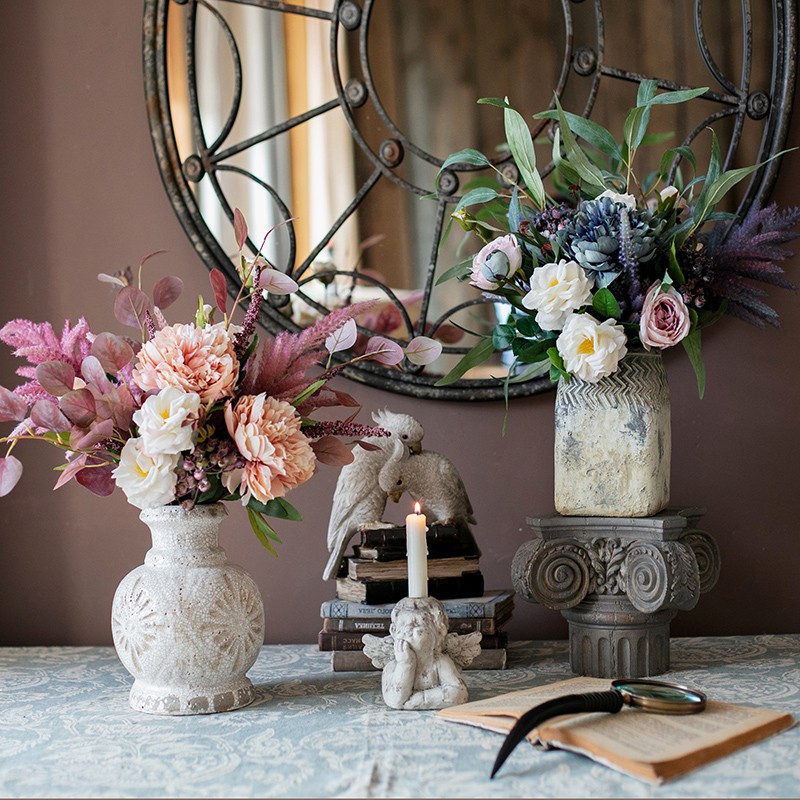 Highquality wet simulation rose bouquet fake flowers living room