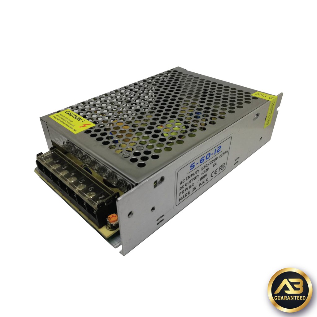 Switching Power Supply 12V 5A รุ่น S6012 Shopee Thailand