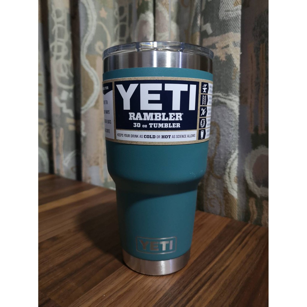 แก้ว YETI แท้ รุ่น RAMBLER 30oz สีที่เลิกผลิตแล้ว River Green (พร้อมส่ง